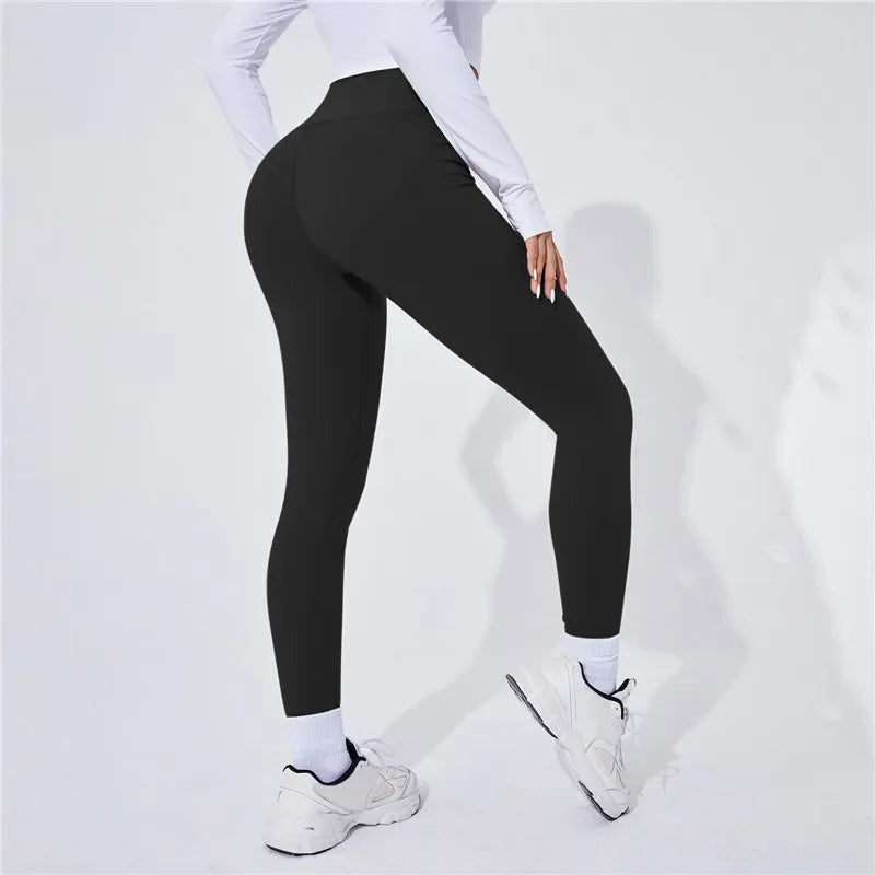High Waist Yoga Warm Leggings Sports Tights Thermal Pants