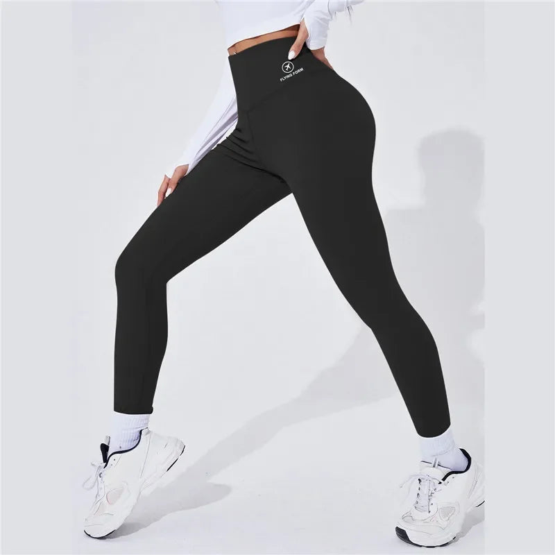 High Waist Yoga Warm Leggings Sports Tights Thermal Pants
