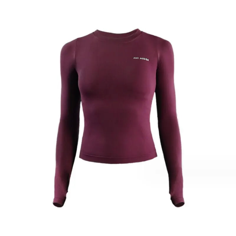 Long Sleeve Yoga Shirts Sport Top Fitness Clothes Wear for Women